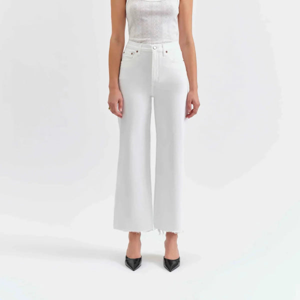 DAZE-Pleaser High Rise Wide Ankle Lamb