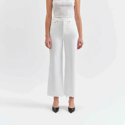 DAZE-Pleaser High Rise Wide Ankle Lamb