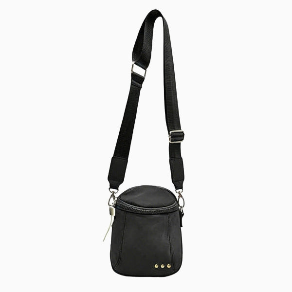 Nylon Ellie Crossbody Bag-BLACK