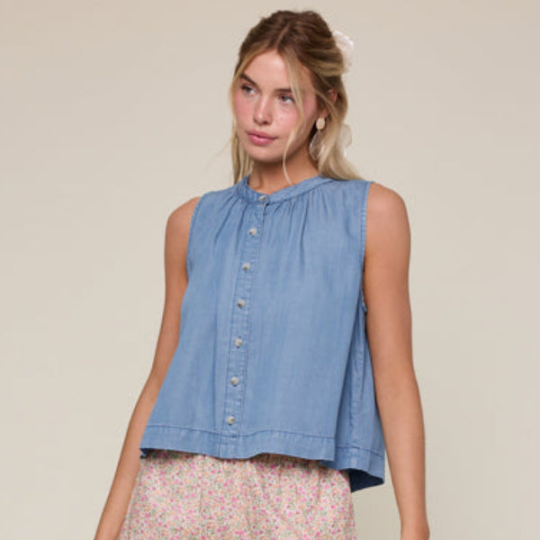 Soft Denim Top