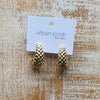 Honeycomb Gold Earrings