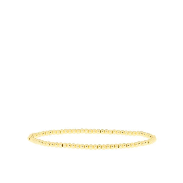 3mm Metal Beaded Stretch Bracelet