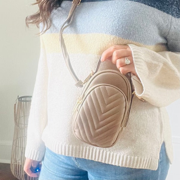 V Stitch Crossbody