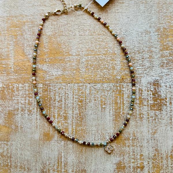 Fall Clover Necklace