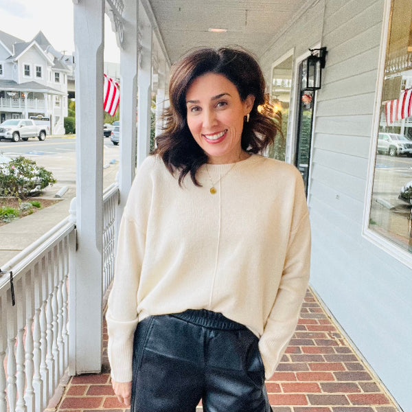 Seamline Knit Sweater