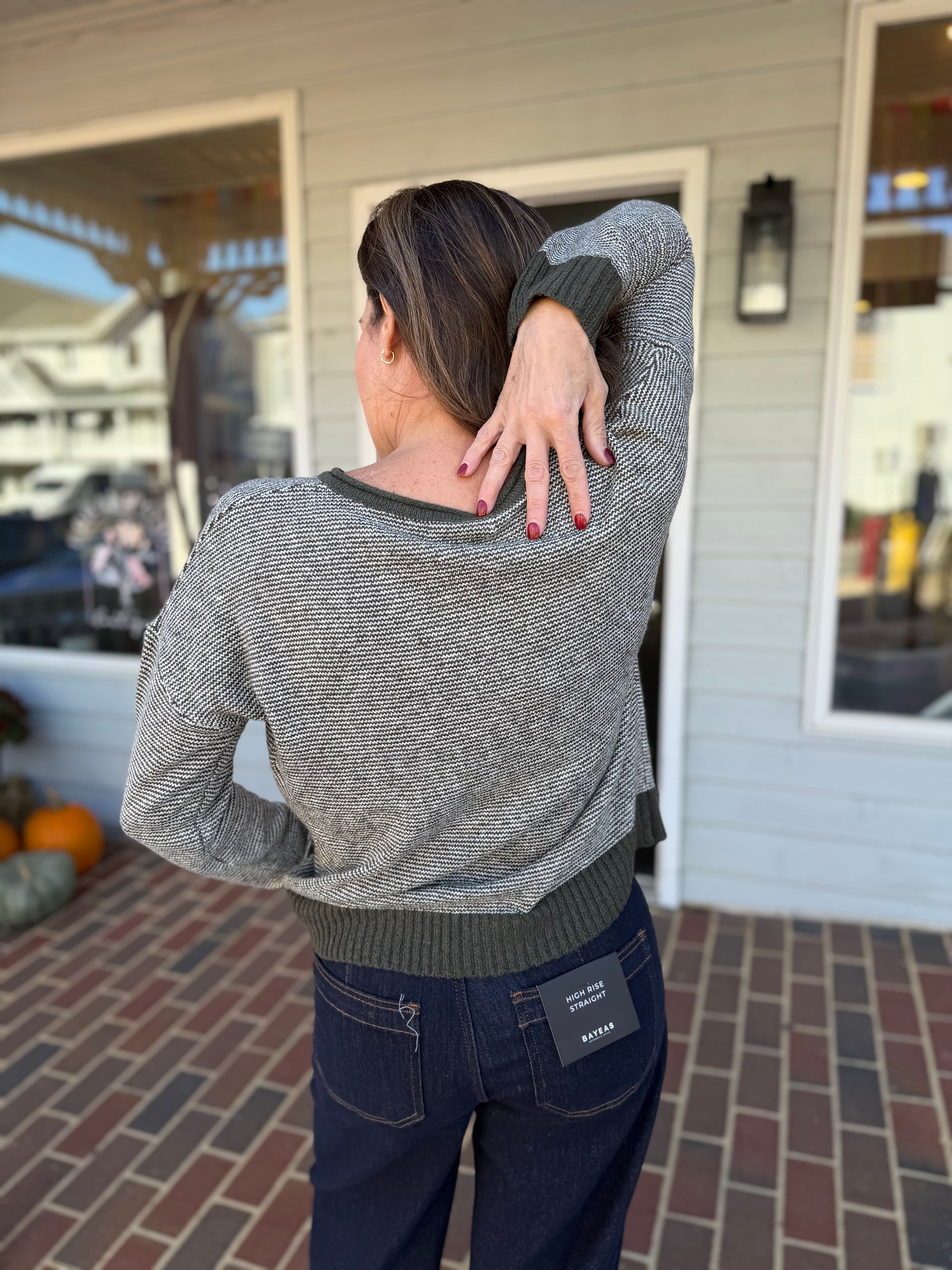 Color Button Cardigan