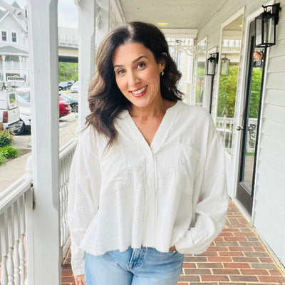 Boho Button Down Top
