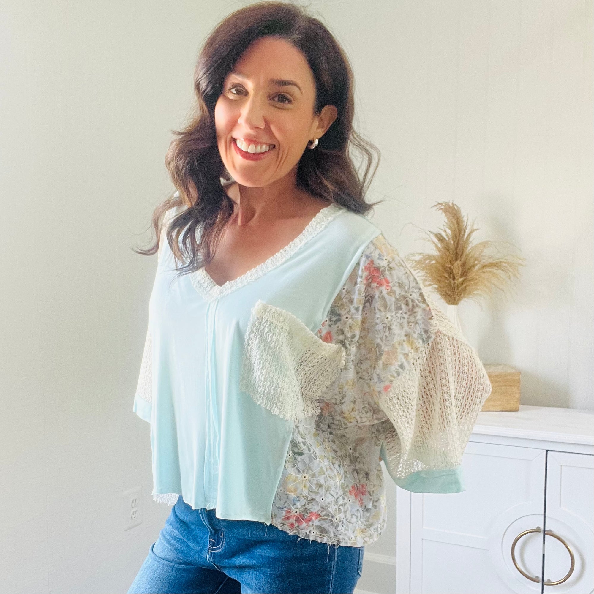 Free Spirit Top BLUE