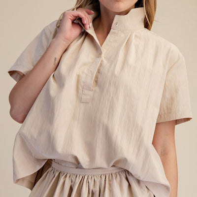 Stand Collar Top