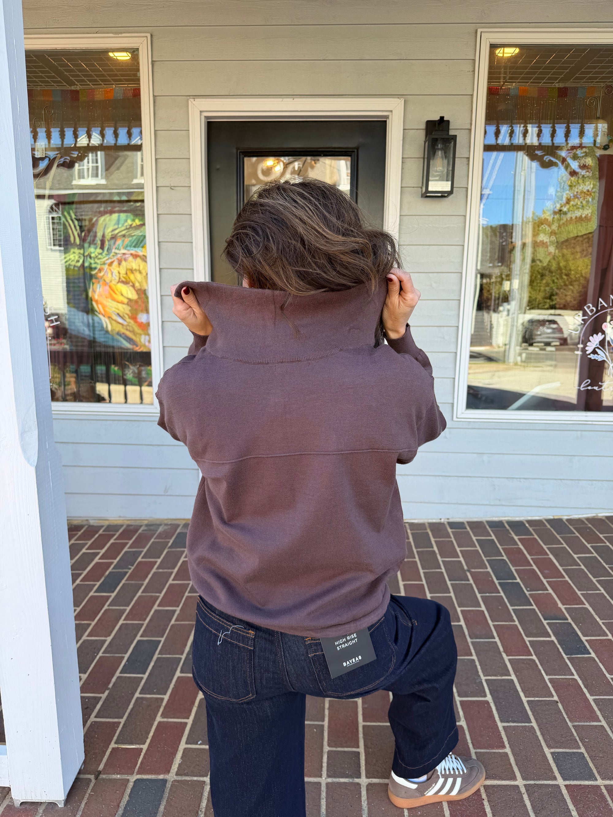 Mock Neck Full Zip Jacket