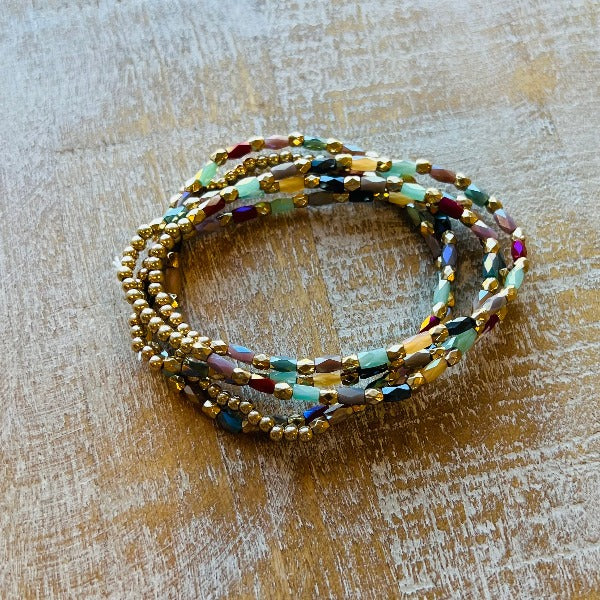 Classic Beaded Bracelet Stack