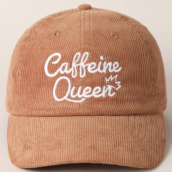 Caffeine Queen Corduroy Cap