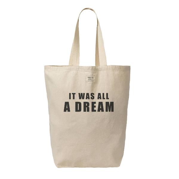 It Was All A Dream - Canvas Tote Bag with Pocket