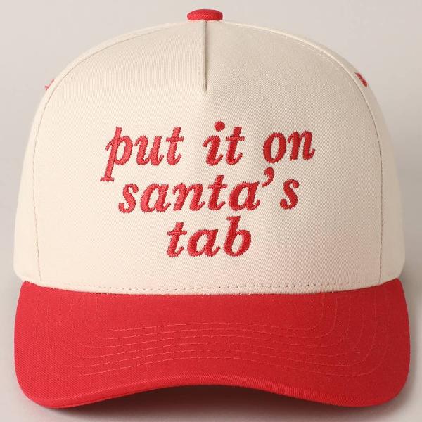 Put It On Santas Tab Cap