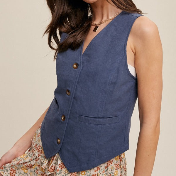 Lovely Linen Vest