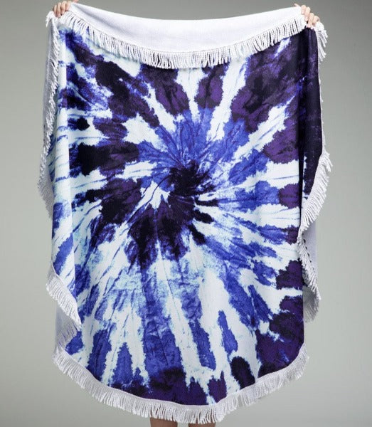 Beach Blue Tie Dye Towel