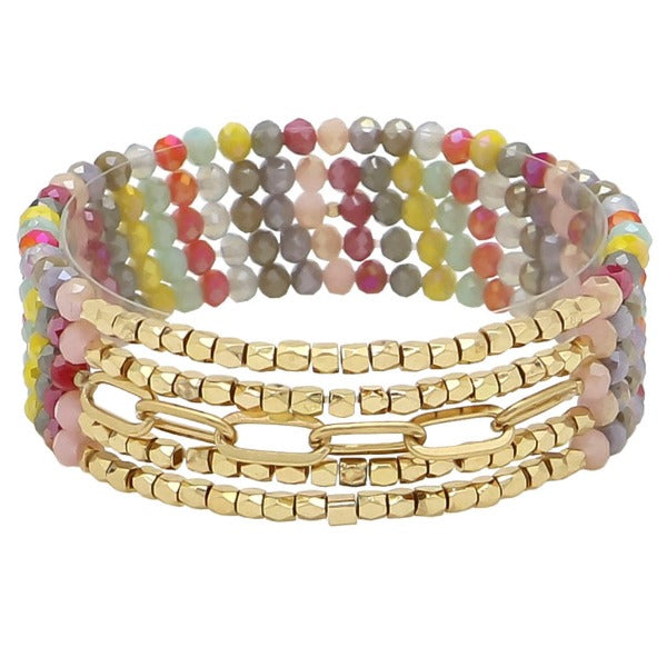 Tropical Orange Bracelet Stack