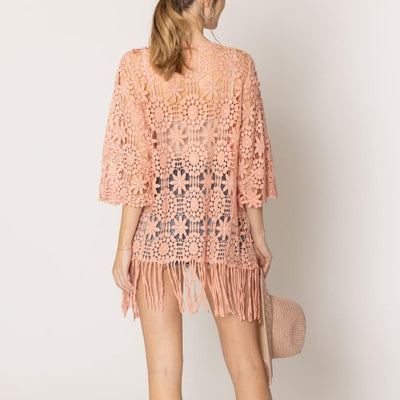 Flower Fringe Cardigan