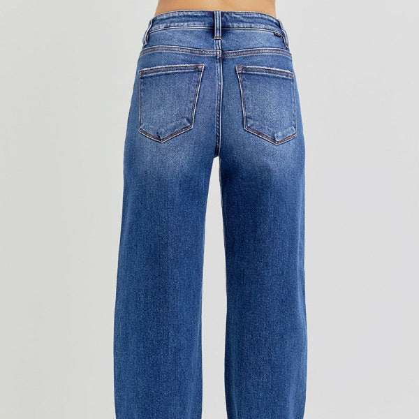 High Rise Mild Barrel Jean