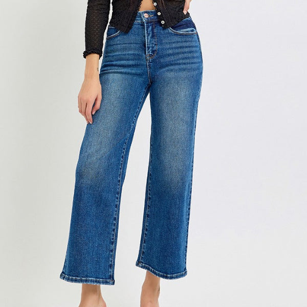 Tummy Control-High Rise Crop Jean
