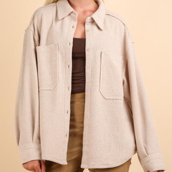 Micro Corduroy Shacket