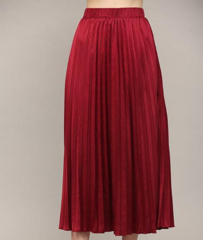 Pleated Jewel Skirt