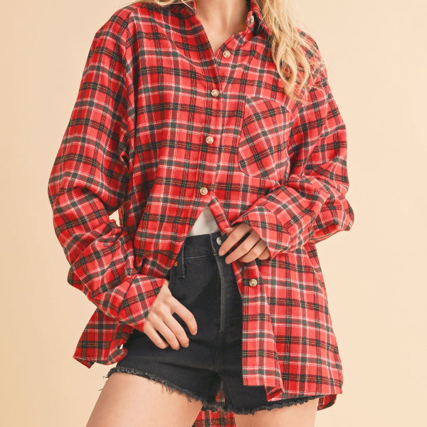 Bonfire Flannel Button Down