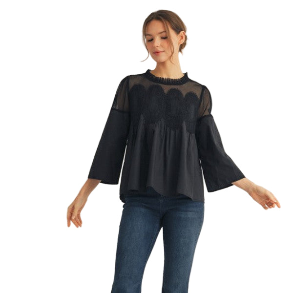 Moonlit Sheer Top