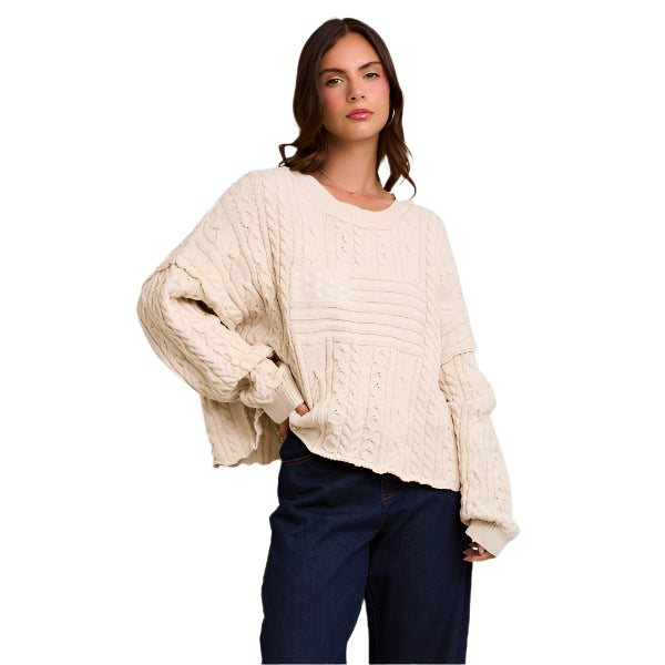 Cape Cod Cable Knit Top