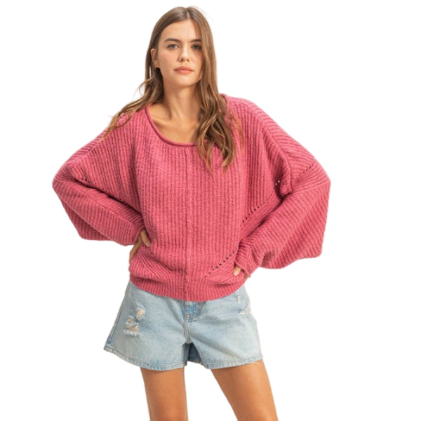 Berry Bliss Knit Sweater