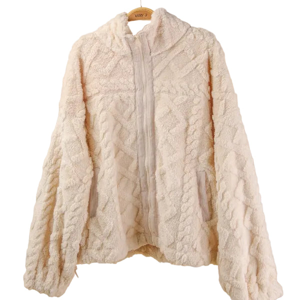 Ivory Fleece Jacket