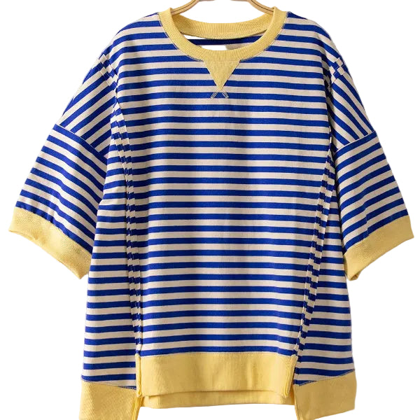 Pop of Color Stripe Top