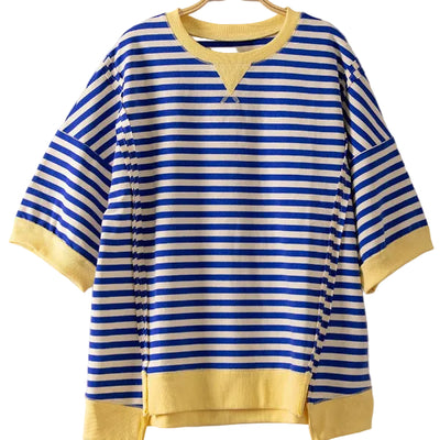 Pop of Color Stripe Top