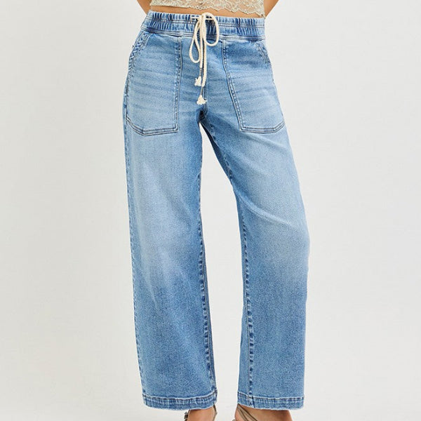 Draw Me in Denim Pant