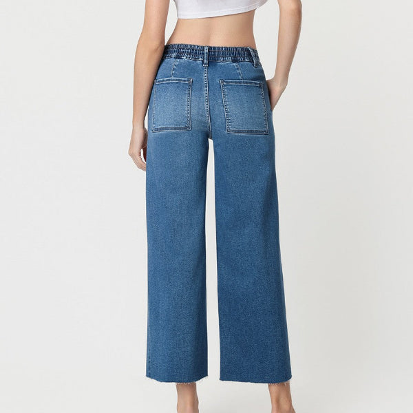 Baggy Wide Leg Drawstring Jean