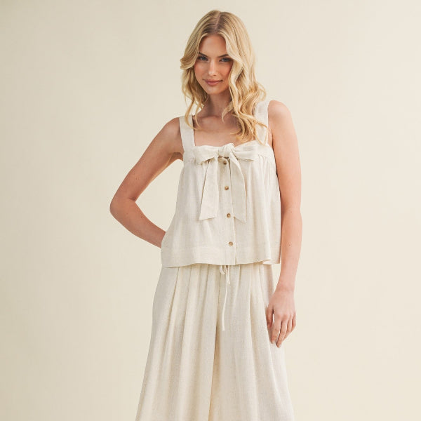 Linen Tie Top