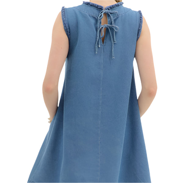 Hint of Fray Denim Dress