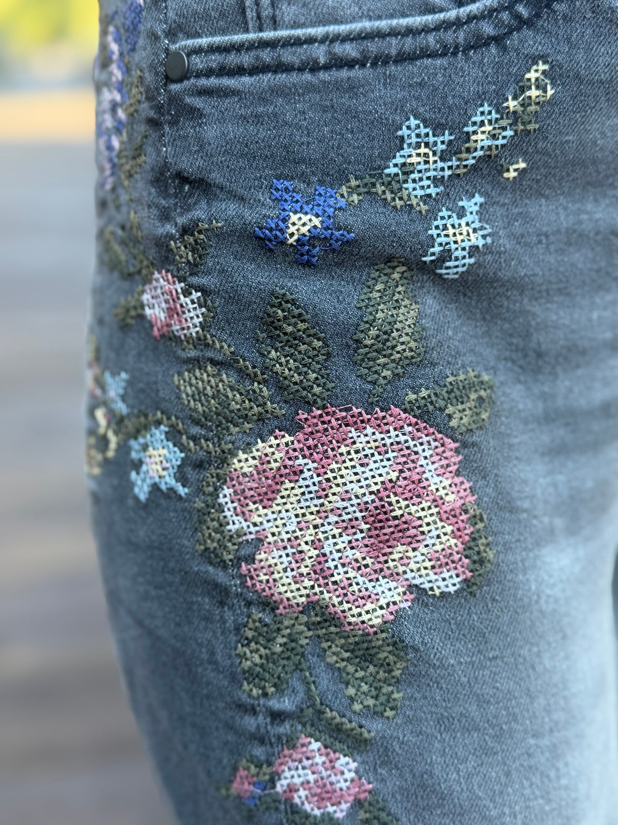 Lucy X Natura  Needlepoint Jean