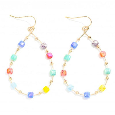 Square Rainbow Earrings