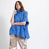 Blue Sweater Poncho