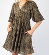 Bronze Crinkle Dress