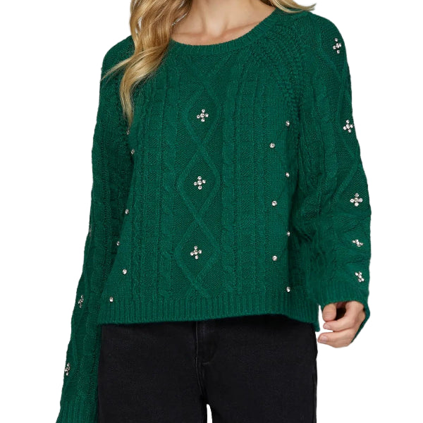 Evergreen Sparkle Sweater
