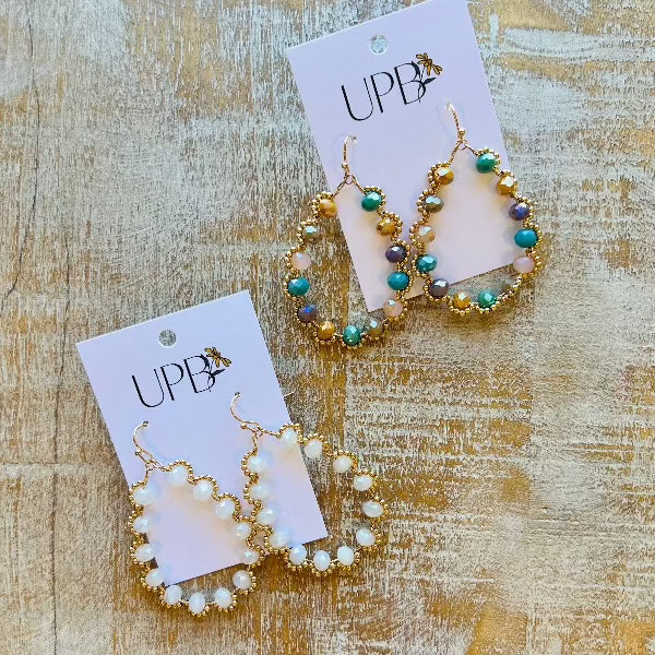 Curvy Tear Drop Earrings