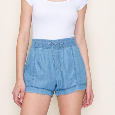 Tencel Drawstring Shorts