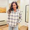 River Plaid Button Up Top