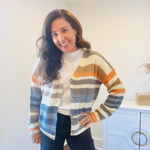 Sammy Striped Cardigan