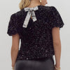 Sequin Bow Top