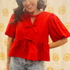 Red Roses Bow Top