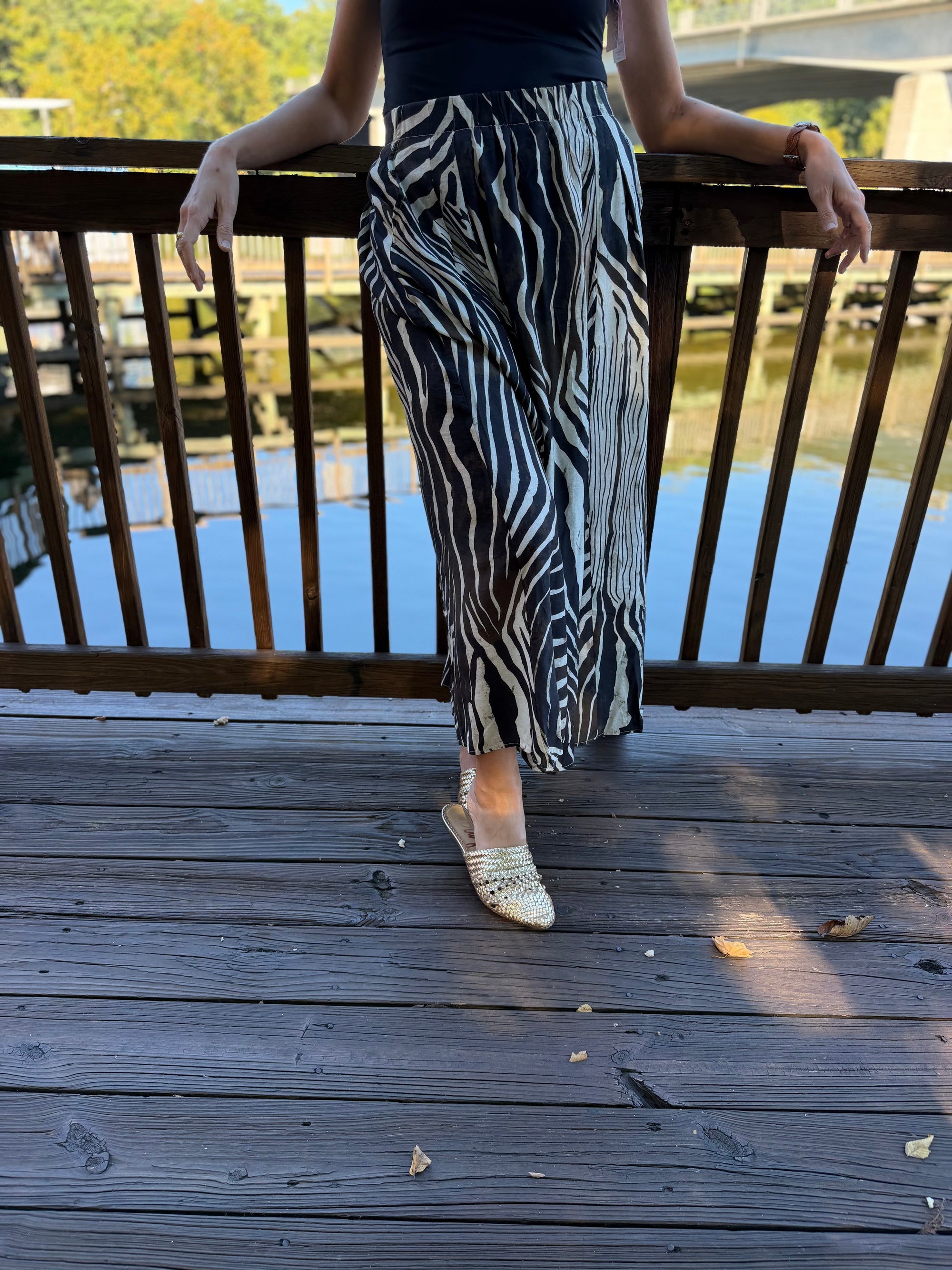 Zebra Print Maxi Skirt