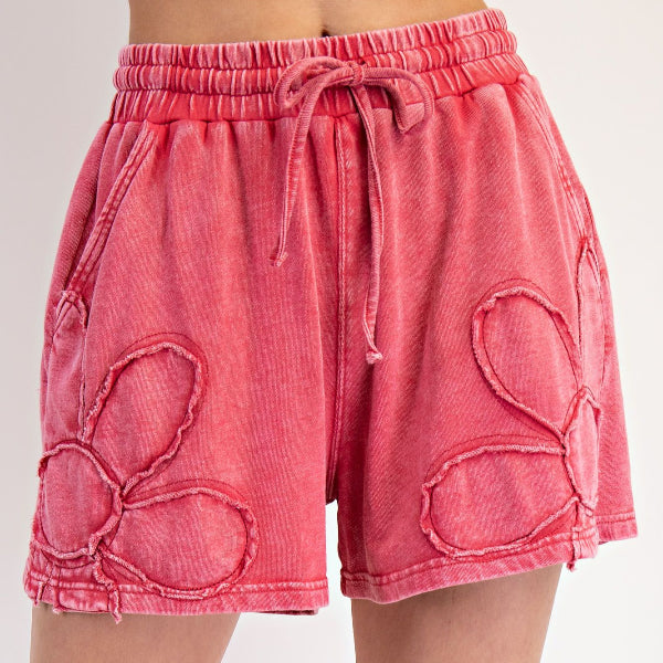 Boho Red Shorts